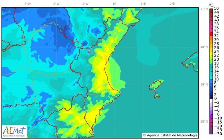 Temperatura mÃ xima prevista este dimarts