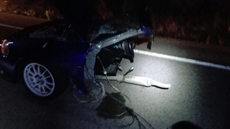 L'estat del vehicle després de l'accident