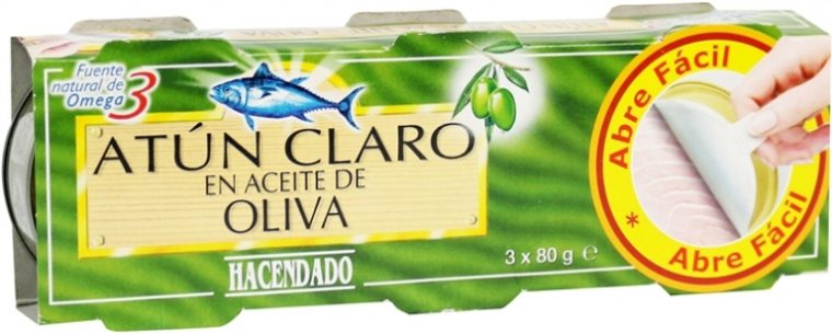 Atún en aceite de oliva Hacendado