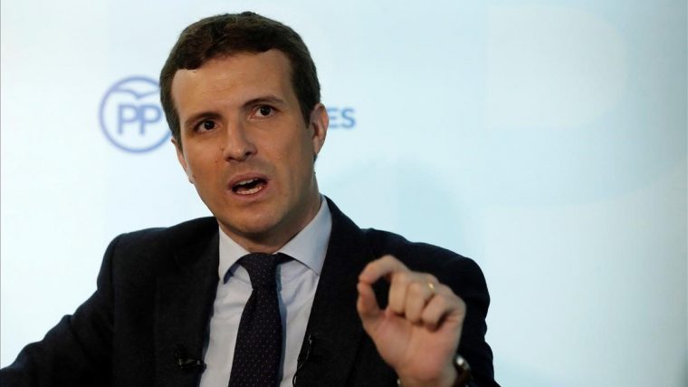 Pablo Casado en una entrevista amb l'AgÃ¨ncia EFE