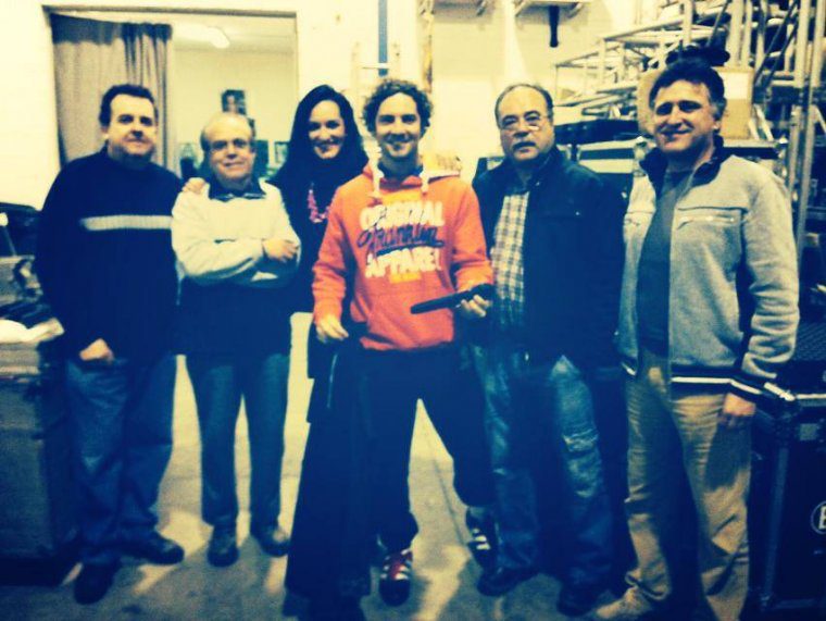 David Bisbal en 2014 junto a compaÃ±eros de la Orquesta Expresiones