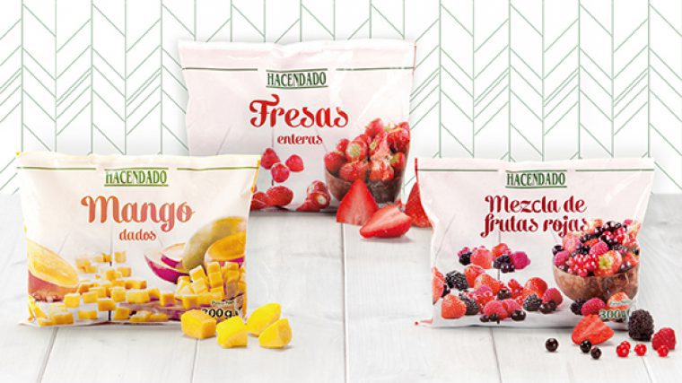 En la sección de congelados de Mercadona hay una amplia variedad de frutas congeladas