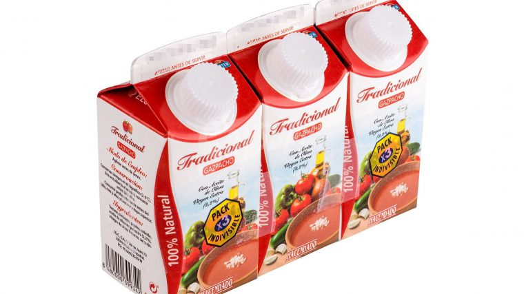 Gazpacho tradicional de Mercadona, ideal para un almuerzo saludable
