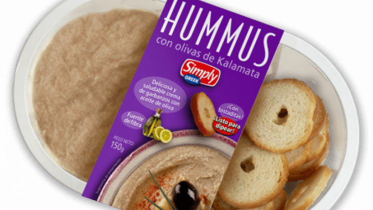 Hummus de Mercadona amb olives de Kalamata