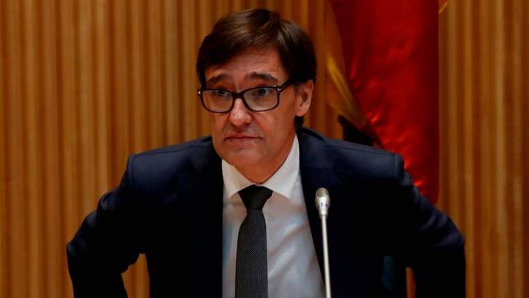 El ministre de Sanitat, Salvador Illa, ha comparegut aquest dijous davant de la seva comissió sectorial al Congrés.