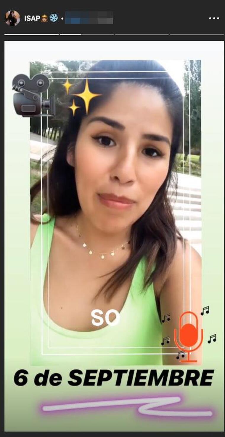 Isa Pantoja ha anunciat el seu debut a través d'Instagram