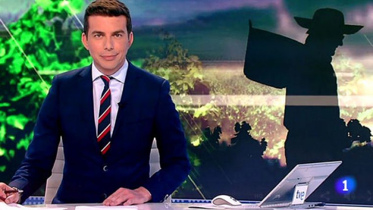 Imagen del presentador del Telediario Matinal, Jerónimo Fernández