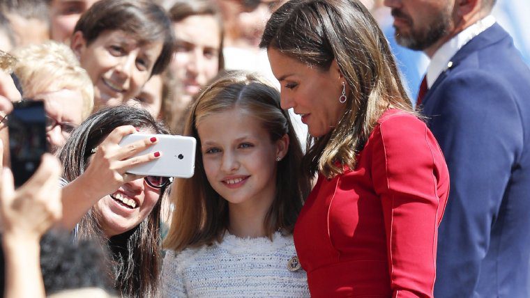 Gran recibimiento a la Princesa Leonor en Asturias