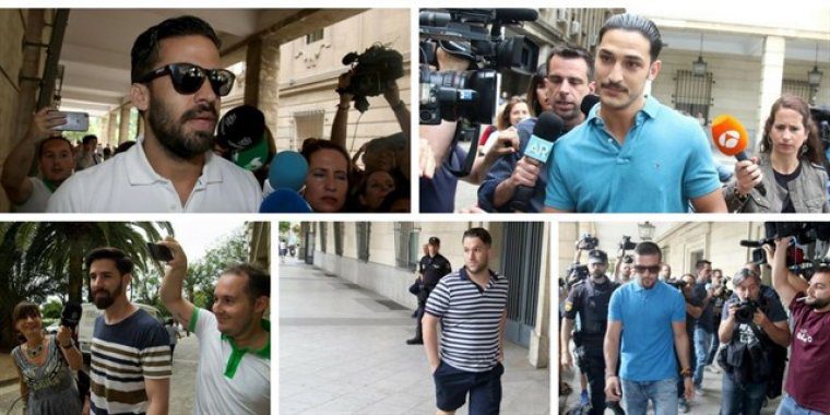 Imagen de los miembros de 'La Manada'
