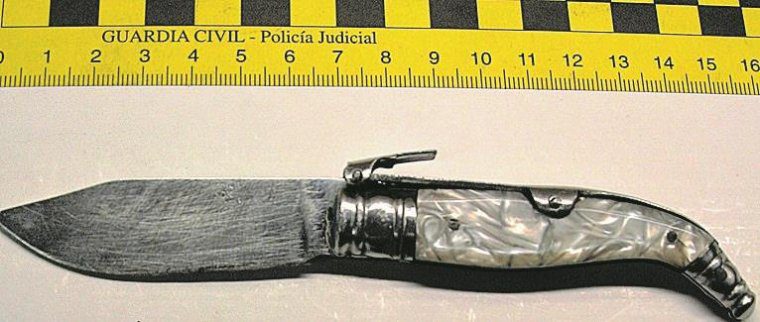 Navalla empleada per al robatori