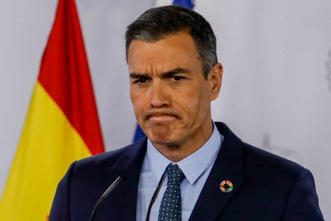 Imatge de Pedro Sánchez en roda de premsa