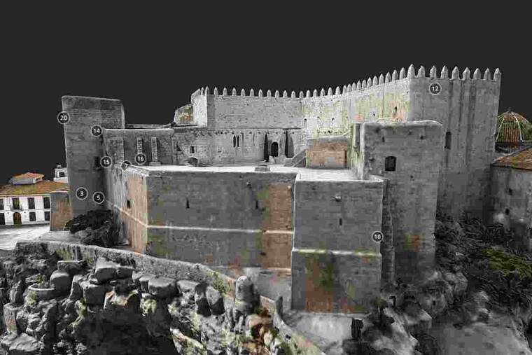 Vista del Castell de PenÃscola en 3D