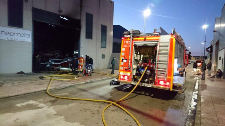 Imatge de la zona de l'incendi