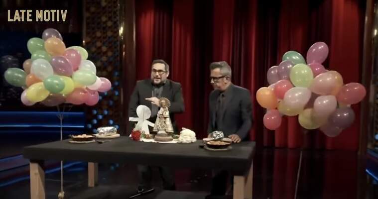 Pere Aznar i Andreu Buenfuente distorcionant les Falles
